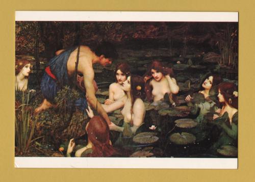 `Hylas And The Nymphs - John William Waterhouse` - Postally Unused - The Medici Society Ltd Postcard.