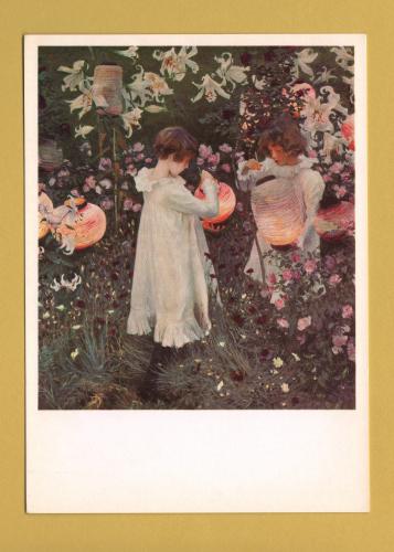 `Carnation,Lily,Lily,Rose - John Singer Sargent` - Postally Unused - Tate Gallery Postcard.