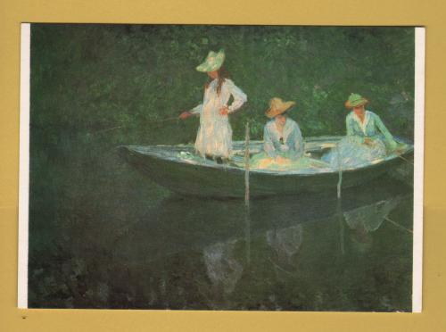 `La Barque A Giverny - Claude Monet` - Postally Unused - The Medici Society Ltd Postcard.