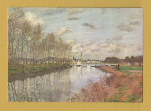 `Sailing Boat At Argenteuil - Claude Monet` - Postally Unused - The Medici Society Ltd Postcard.