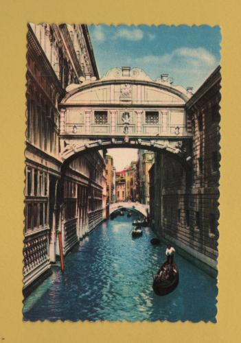 `The Bridge of Sighs - Venezia` - Postally Unused - Fratelli Scrocchi Postcard.