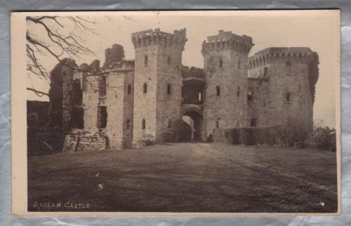 `Raglan Castle` - Raglan - Postally Unused - W.A.E Call Postcard - c1900`s