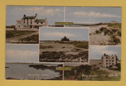 `Greetings From RHOSNEIGR` - Multiview - Postally Used - Holyhead 14th August 1968 Anglesey - A Frith Postcard.