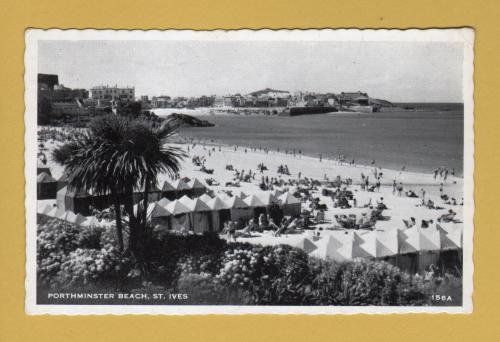 `Porthminster Beach, St Ives` - Postally Used - Truro 24th August 1964 Cornwall Postmark - Unknown Producer