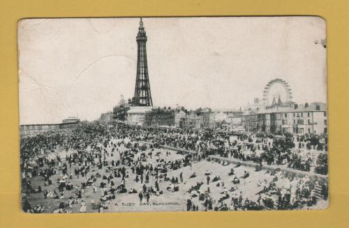 `A Busy Day, Blackpool` - Postally Unused - E.T.W.Dennis & Sons Ltd Postcard.