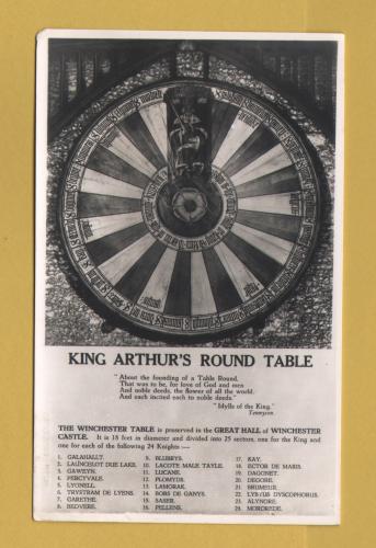 `King Arthur`s Round Table` - Postally Unused - Walter Scott Postcard.