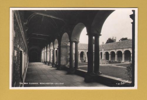 `The War Cloister, Winchester College` - Postally Unused - Walter Scott Postcard.