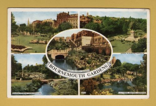 `Bournemouth Gardens` - Multiview - Postally Used - Bristol 26th June 1963 Postmark - Unknown Producer