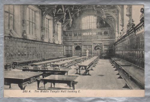 `285 The Middle Temple Hall looking East` - London - Postally Unused - Gordon Smith Postcard.