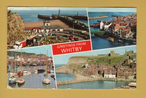 `Greetings From Whitby` - Multiview - Postally Unused - E.T.W.Dennis & Sons Postcard.