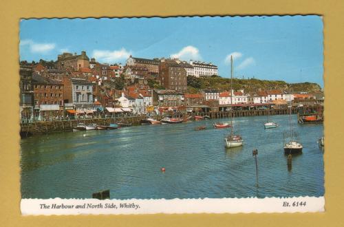 `The Harbour and North Side, Whitby` - Postally Used - York ?? ? 19?? - Bamforth & Co. Postcard