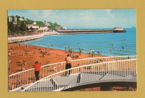 `Pier From The Footbridge, Torquay` - Postally Unused - Photo Precision Ltd Postcard.