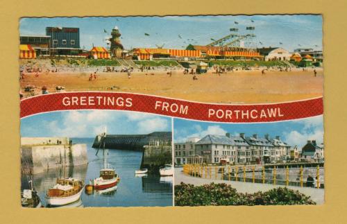 `Greetings From Porthcawl` - Multiview - Postally Unused - D.Constance Ltd Postcard.