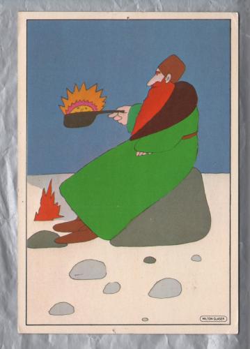 `Russian Tea Room, New York` - Postally Unused - Milton Glaser Postcard.