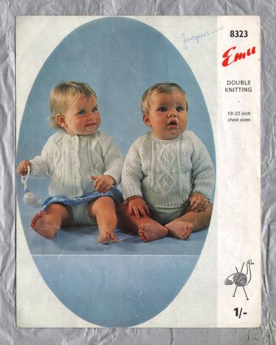 Emu - Chest Size 19/22" - Design No.8323 - Jumper and Cardigan - Knitting Pattern