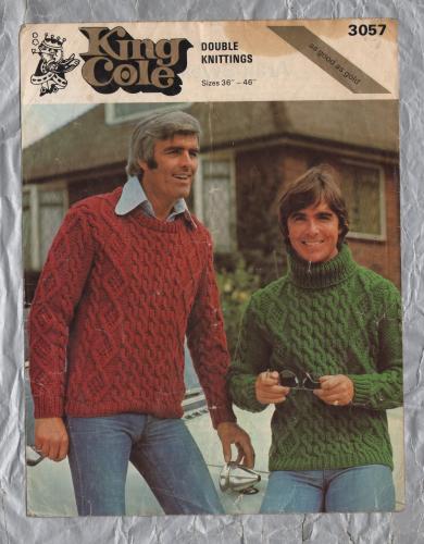 King Cole - Double Knittings - 36/46" - Design No.3057 - Aran Sweaters - Knitting Pattern
