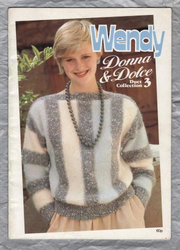Wendy - Donna & Dolce Duet Collection 3 - Twelve Designs - Design No.725/736 - Sweaters/Cardigans etc - Knitting Pattern