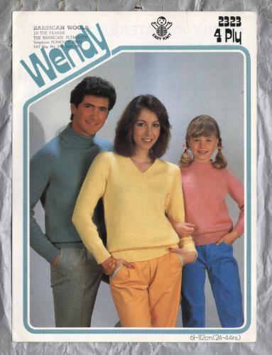 Wendy - 4 Ply - Chest/Bust Size: 24-44" (61-112cm) - Design No.2323 - Family Sweaters - Knitting Pattern