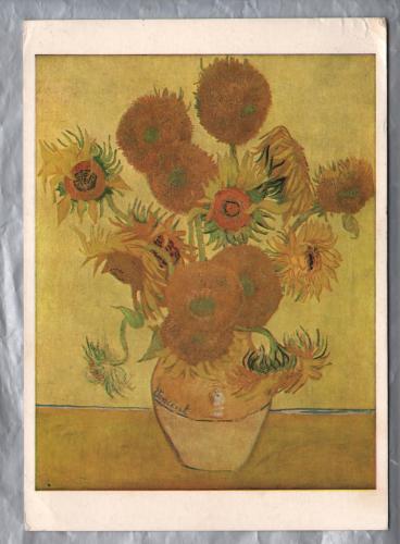 `Sunflowers  - Vincent Van Gogh (1853-1890) - National Gallery - Postally Used - London S.W 18th June 1972 Postmark - Gallery Postcard