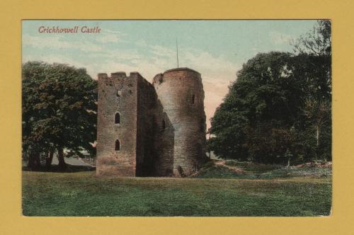 `Crickhowell Castle` - Postally Used - Crickhowell May 28th 1909 Postmark - Valentine`s Postcard