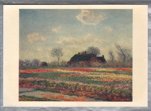 `Tulip Fields at Sassenheim, Near Haarlem, 1886 - Claude Monet 1840-1926` - Williamstown - Postally Unused - Institute Produced