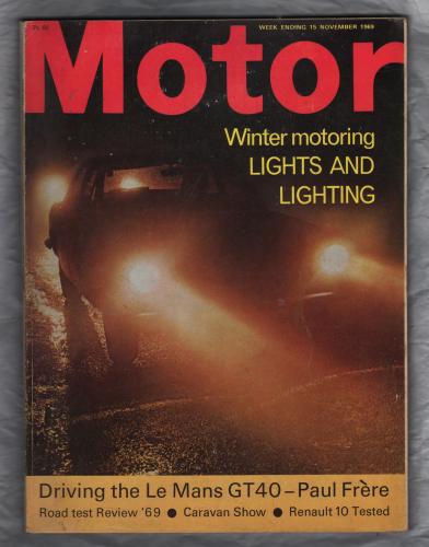 Motor Magazine - Issue No.3517 - November 24th 1969 - `Driving The Le Mans GT40-Paul Frere` - Published by Temple Press Limited