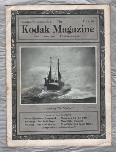 The Kodak Magazine - Vol.11 No.11 - London, November 1924 - `Launching The Life-boat` - Published by Kodak Limited