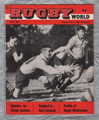 Rugby World - Vol.3 No.7 - July 1963 - `"Bonzo" Johns-tough as Cornish granite by Michael Williams` - Charles Buchanan Publications Limited