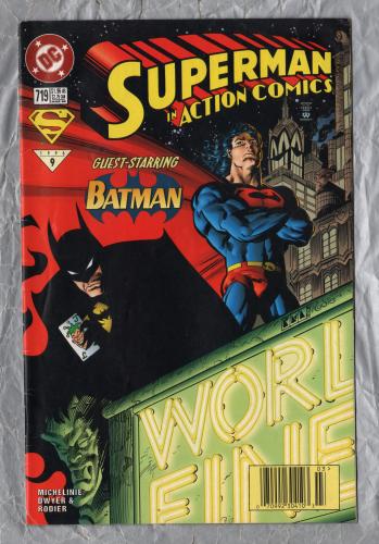 No.719 - `SUPERMAN in Action Comics - Guest-Starring BATMAN` - by David Michelinie - Illustrated by Kieron Dwyer & Denis Rodier - March 1996 - Published by DC Comics