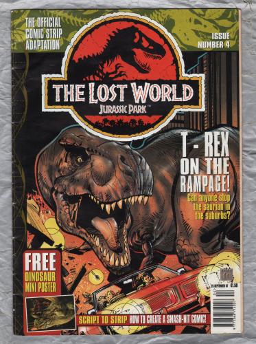 Vol.1 No.4 - `The Lost World - Jurassic Park` - by Don McGregor & Steve White - Illustrated by Jeff Butler - 25th September 1997 - Published by Titan Magazines