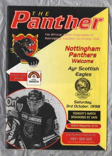`The Panther` - Nottingham Panthers vs Ayr Scottish Eagles - Saturday 3rd October 1998 - Ice Hockey Superleague.