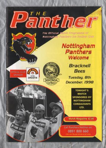 `The Panther` - Nottingham Panthers vs Bracknell Bees - Tuesday 8th December 1998 - Ice Hockey Superleague.
