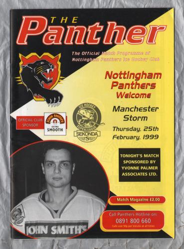 `The Panther` - Nottingham Panthers vs Manchester Storm - Thursday 25th February 1999 - Ice Hockey Superleague.