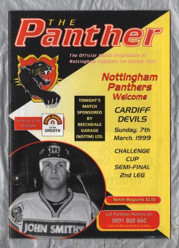 `The Panther` - Nottingham Panthers vs Cardiff Devils - Sunday 7th March 1999 - Challenge Cup Semi-Final 2nd Leg