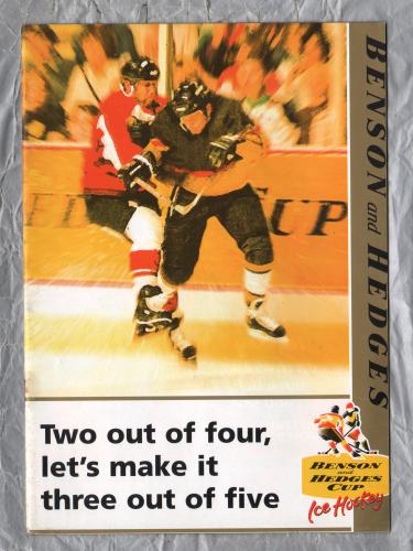 `The Panther` - Nottingham Panthers vs Sheffield Steelers - Saturday 12th September 1998 - Benson and Hedges Cup