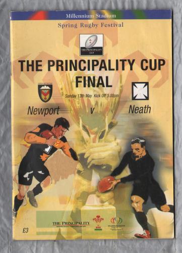 `The Principality Cup Final` - Newport vs Neath - Sunday 13th May 2001 - Millennium Stadium