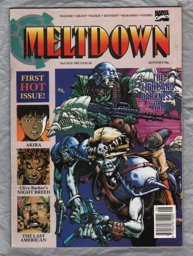 No.1 - `MELTDOWN - The Light and Darkness War` - Written/Illustrated by Katsuhiro Otomo - No.1 August 1991 - Published by Marvel Comics