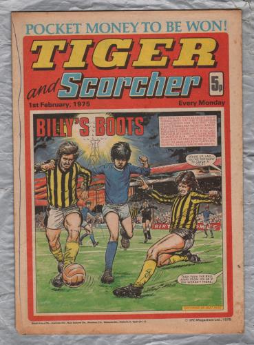 Tiger and Scorcher - 1st February 1975 - `Billy`s Boots` - IPC Magazines Ltd
