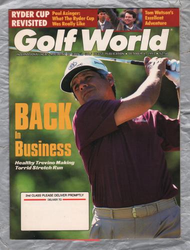 Golf World - Vol.47 No.15 - October 8th 1993 - `Back In Business` - New York Times Company