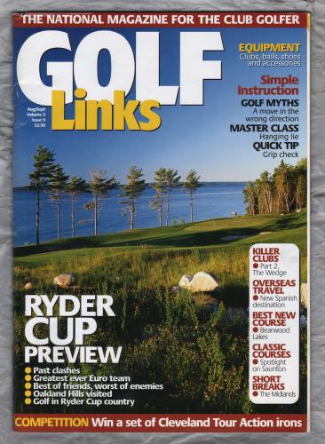 Golf Links - Vol 3. No.9 - August/September 2004 - `Ryder Cup Preview` - Published by BSL Publications