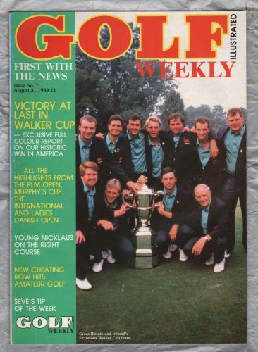 Golf Weekly - Issue No.7 - August 31 1989 - `Victory At Last In Walker Cup` - New York Times Publication