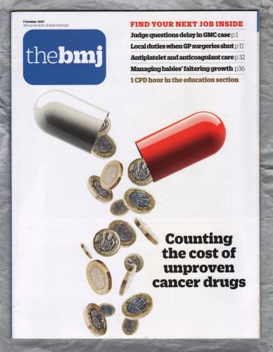 The British Medical Journal - No.8124 - 7th October 2017 - `Antiplatelet And Anticoagulant Care` - Published by the BMJ Publishing Group