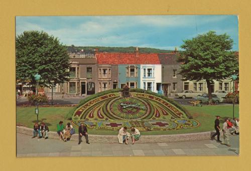 `The Floral Clock, Weston-Super-Mare` - Postally Used - Weston-S-Mare 29th September 1969 Somerset Postmark with Pictorial Slogan - Unknown Producer.