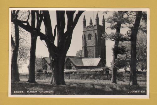 `29054. Maker Church` - Cornwall - Postally Unused - Judges Ltd Postcard.