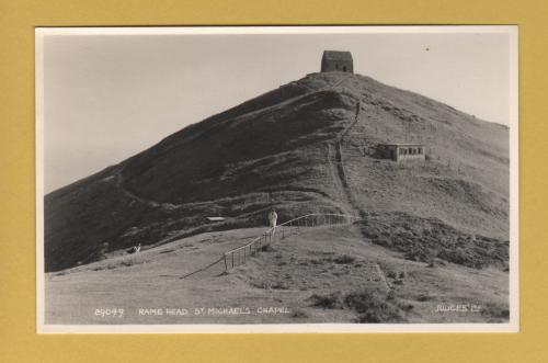 `29049 Rame Head, St Michael`s Chapel` - Cornwall - Postally Unused - Judges Ltd Postcard.
