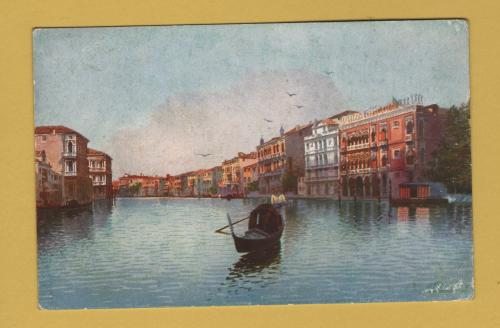 `Venezia - Canal Grande e Palazzo Ca d`oro` - Postally Unused - A.Scrocchi Postcard