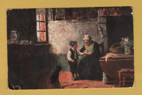 `A Splinter by S.Heyerman` - Postally Used - Eltham 24th April 1905 Postmark - Raphael Tuck & Sons "Oilette" Postcard