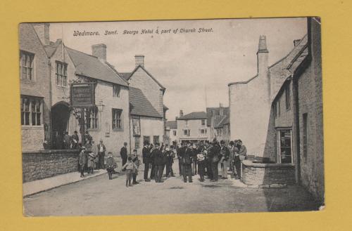 `Wedmore, Somt, George Hotel & Part of Church Street` - Postally Unused - Messrs Dare & Kerton Postcard