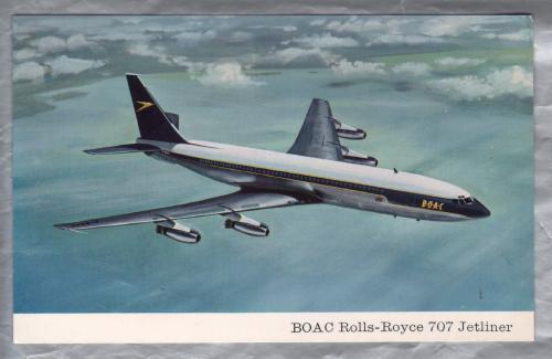 `BOAC Rolls-Royce 707 Jetliner` - Postally Unused - Producer Unknown.