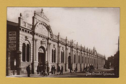 `The Bristol Coliseum` - Postally Used - Clifton 9th January 1911 Bristol Postmark - Harvey Barton & Son Postcard